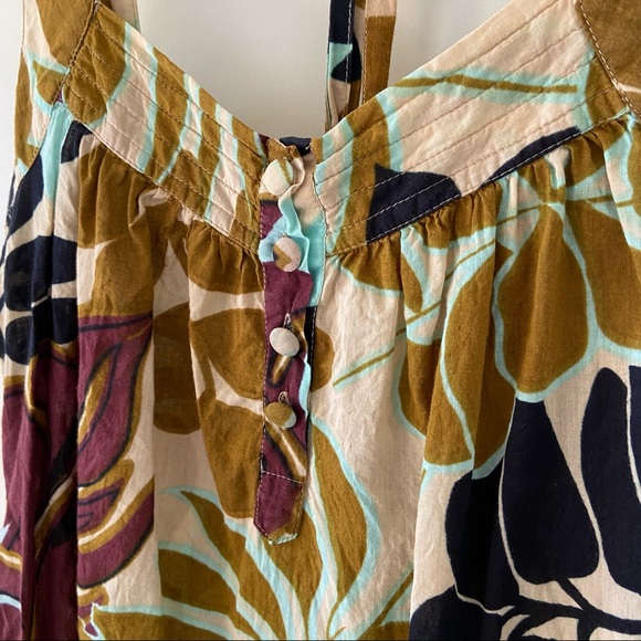 Mim Tank Top from France, Jungle Botanical Print Size S - Picture 7 of 8